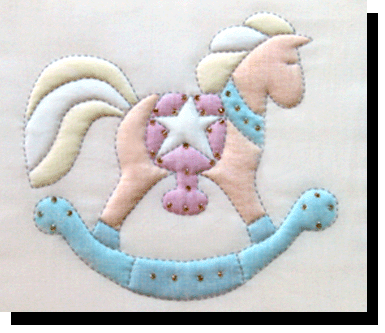 Rocking Horse Pattern Fabric